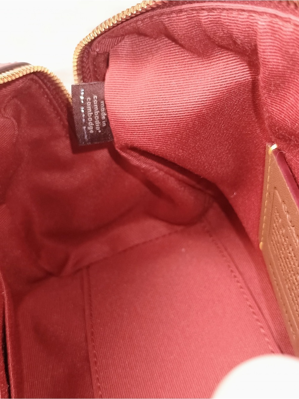 Coach purse Mini Rowan Crossbody Bag In Signature Canvas in Crimson color New - Picture 11 of 13